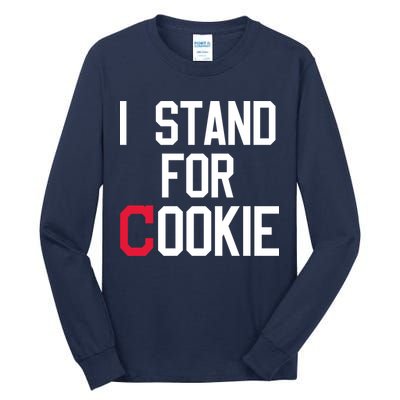 I Stand For Cookie Carlos Carrasco Indians Tall Long Sleeve T-Shirt