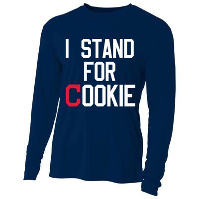 I Stand For Cookie Carlos Carrasco Indians Cooling Performance Long Sleeve Crew