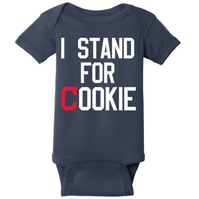 I Stand For Cookie Carlos Carrasco Indians Baby Bodysuit
