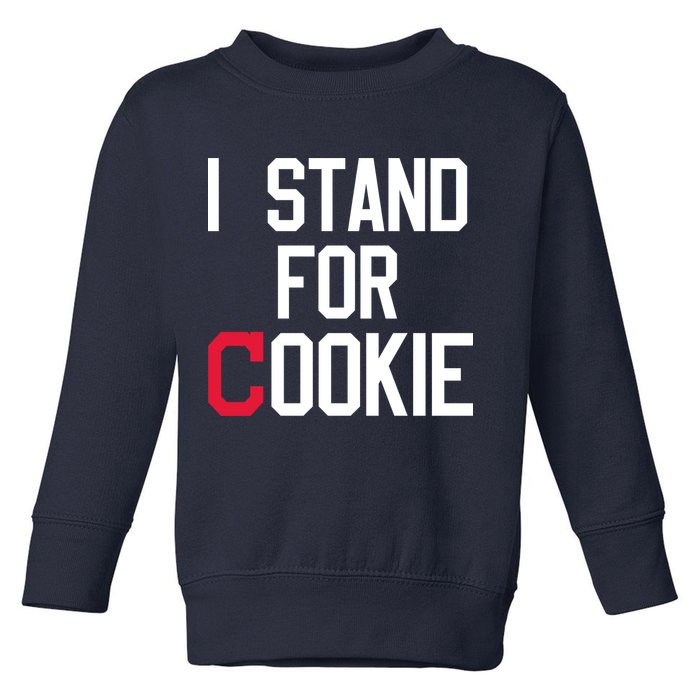 I Stand For Cookie Carlos Carrasco Indians Toddler Sweatshirt