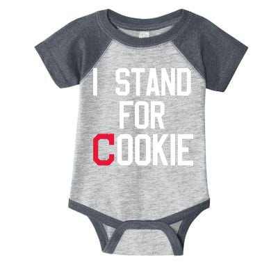 I Stand For Cookie Carlos Carrasco Indians Infant Baby Jersey Bodysuit