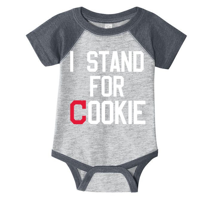 I Stand For Cookie Carlos Carrasco Indians Infant Baby Jersey Bodysuit