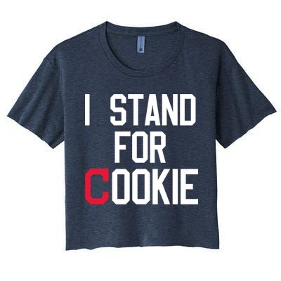I Stand For Cookie Carlos Carrasco Indians Crop Top