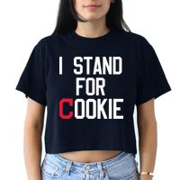 I Stand For Cookie Carlos Carrasco Indians Crop Top