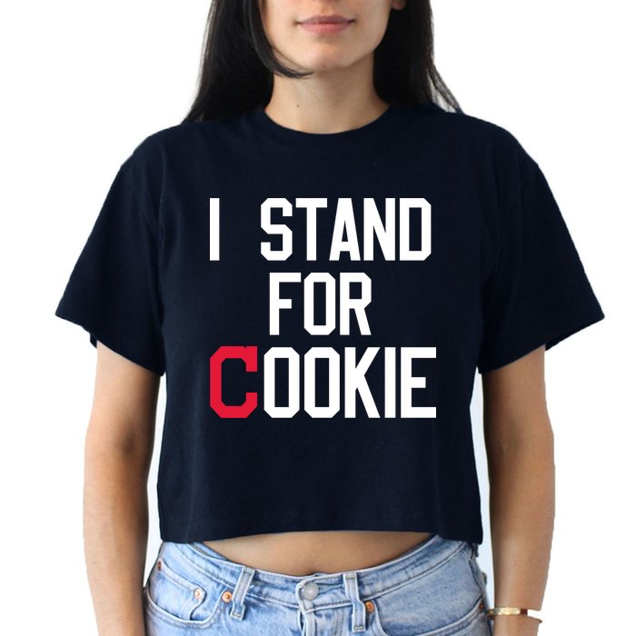 I Stand For Cookie Carlos Carrasco Indians Crop Top