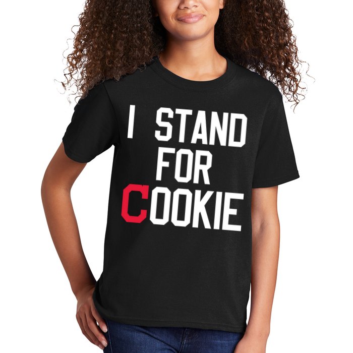 I Stand For Cookie Carlos Carrasco Indians Kids T-Shirt