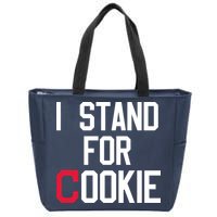I Stand For Cookie Carlos Carrasco Indians Zip Tote Bag