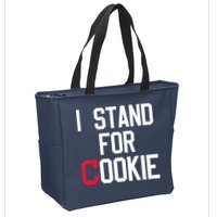 I Stand For Cookie Carlos Carrasco Indians Zip Tote Bag
