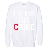 I Stand For Cookie Carlos Carrasco Indians Garment-Dyed Sweatshirt