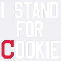 I Stand For Cookie Carlos Carrasco Indians Garment-Dyed Sweatshirt