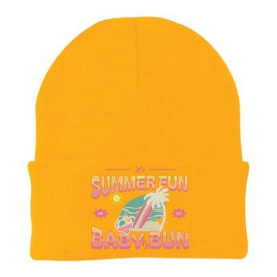 It’S Summer Fun Baby Bun Knit Cap Winter Beanie