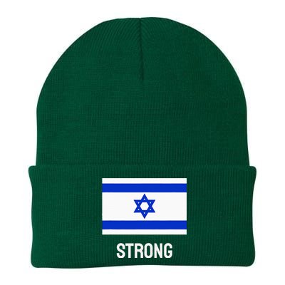 Israeli Strong Flag Vintage Made In Israel Knit Cap Winter Beanie