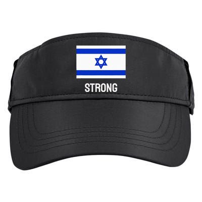 Israeli Strong Flag Vintage Made In Israel Adult Drive Performance Visor