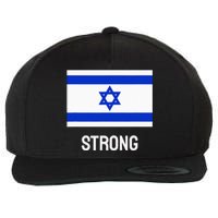 Israeli Strong Flag Vintage Made In Israel Wool Snapback Cap