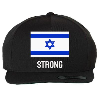 Israeli Strong Flag Vintage Made In Israel Wool Snapback Cap