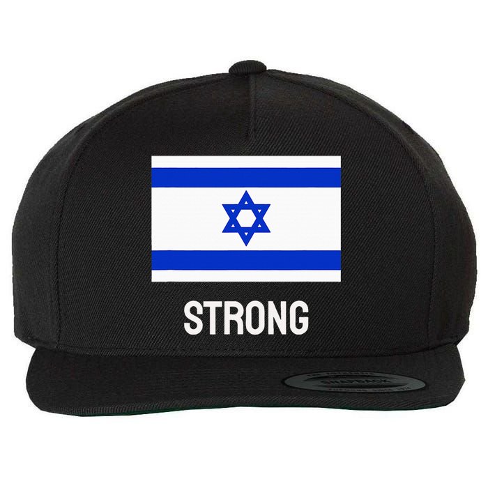 Israeli Strong Flag Vintage Made In Israel Wool Snapback Cap