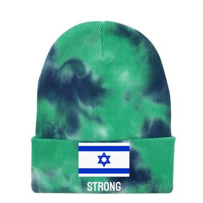 Israeli Strong Flag Vintage Made In Israel Tie Dye 12in Knit Beanie