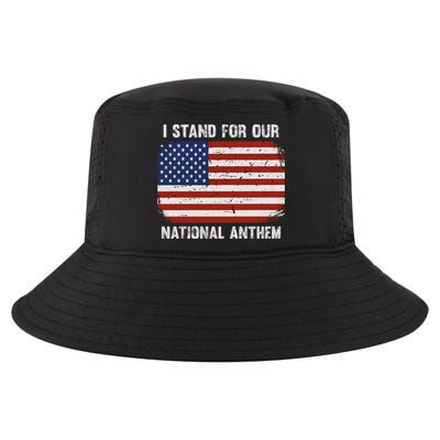 I Stand For Our National Anthem Usa Flag Conservative Gift Cool Comfort Performance Bucket Hat