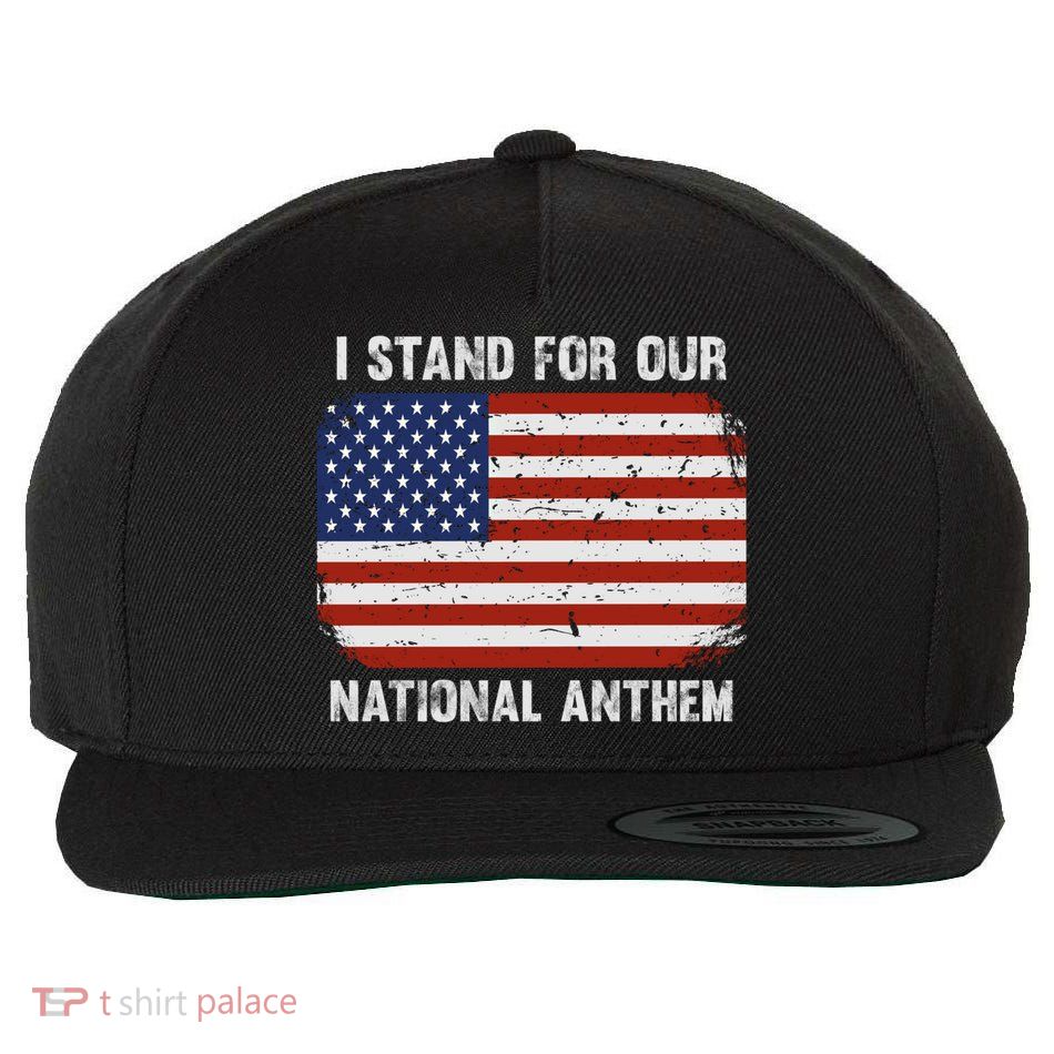 I Stand For Our National Anthem Usa Flag Conservative Gift Wool Snapback Cap