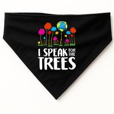 I Speak For The Trees Earth Day USA-Made Doggie Bandana