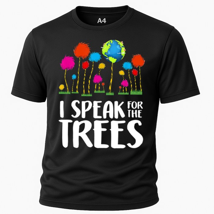 I Speak For The Trees Earth Day Cooling Performance Crew T-Shirt