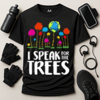 I Speak For The Trees Earth Day Cooling Performance Crew T-Shirt