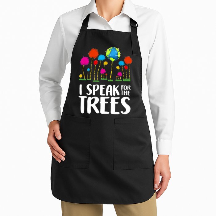 I Speak For The Trees Earth Day Apron