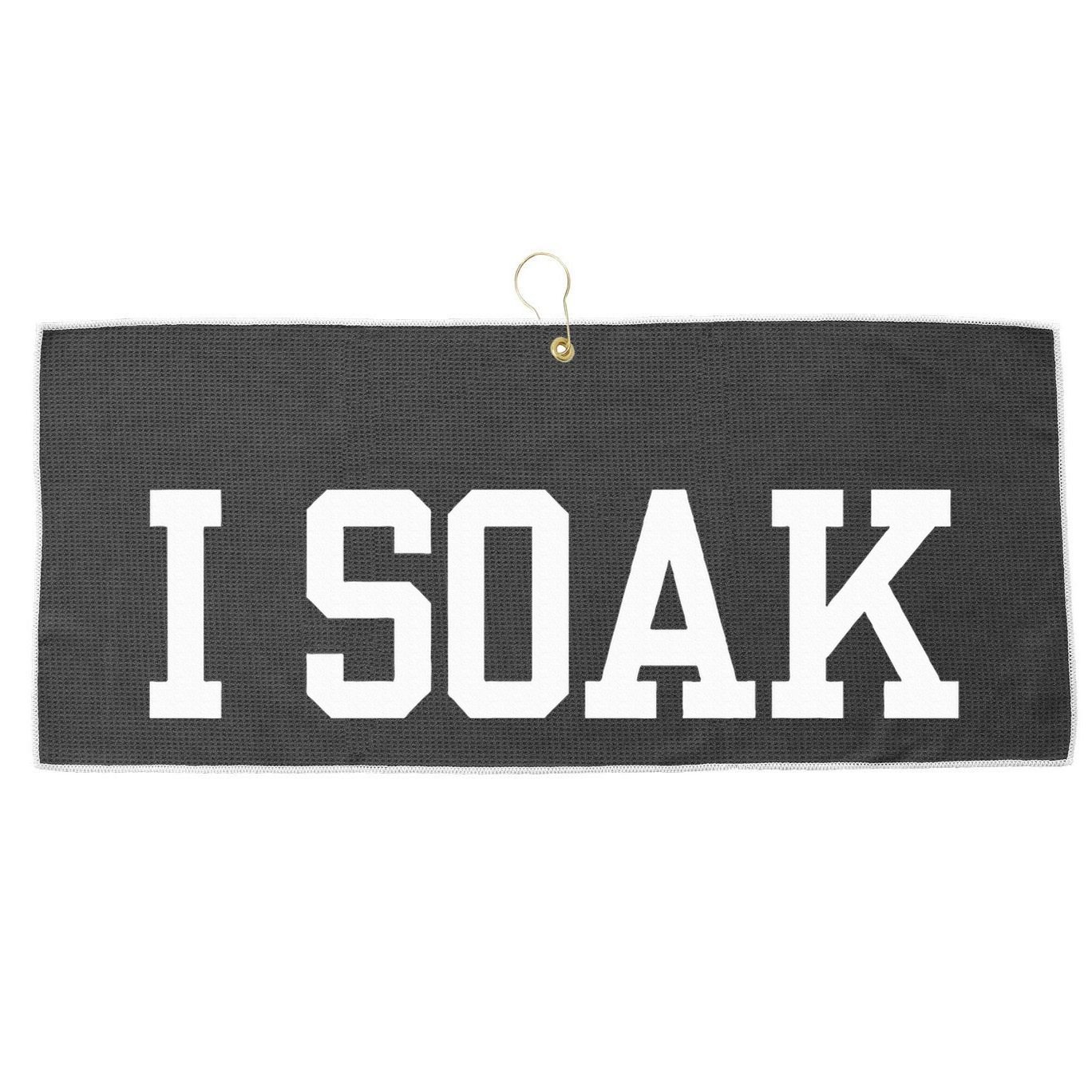 I Soak Funny Summer Day Large Microfiber Waffle Golf Towel