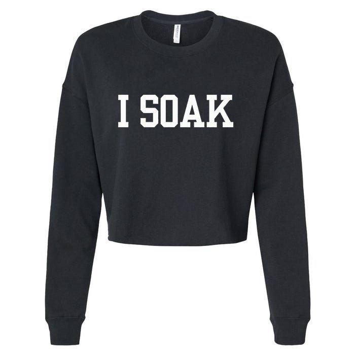 I Soak Funny Summer Day Cropped Pullover Crew