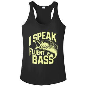 I Speak Fluent Bass Fishing Great Gift Ladies PosiCharge Competitor Racerback Tank