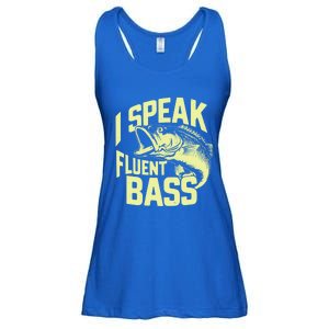 I Speak Fluent Bass Fishing Great Gift Ladies Essential Flowy Tank