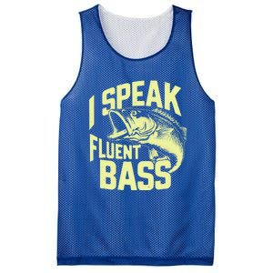 I Speak Fluent Bass Fishing Great Gift Mesh Reversible Basketball Jersey Tank