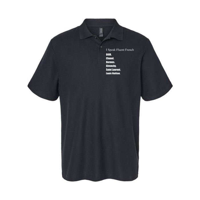 I Speak Fluent French Softstyle Adult Sport Polo