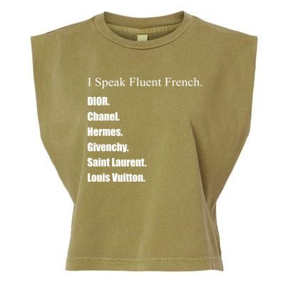 I Speak Fluent French Garment-Dyed Women's Muscle Tee