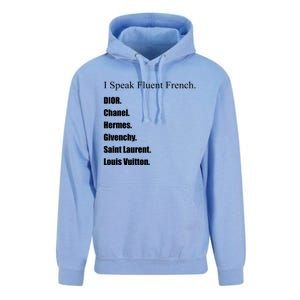 I Speak Fluent French Unisex Surf Hoodie