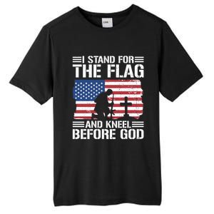 I Stand For The Flag And Kneel Before God Gift Tall Fusion ChromaSoft Performance T-Shirt