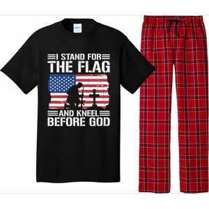 I Stand For The Flag And Kneel Before God Gift Pajama Set