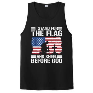 I Stand For The Flag And Kneel Before God Gift PosiCharge Competitor Tank