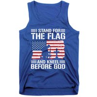 I Stand For The Flag And Kneel Before God Gift Tank Top