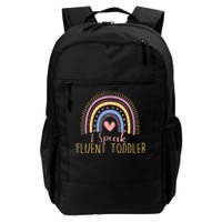 I Speak Fluent Daycare Provider Nanny Pre-K Teacher Daily Commute Backpack