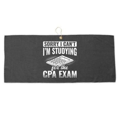 Im Studying For The CPA Exam Accounting Accountant Large Microfiber Waffle Golf Towel