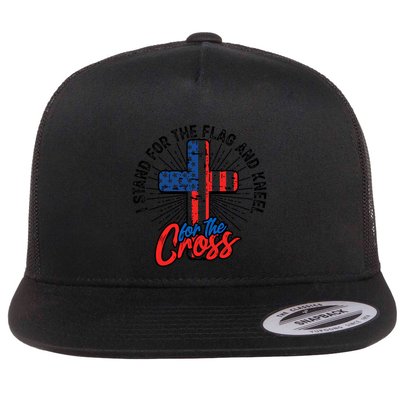 I Stand For The Flag And Kneel For The Cross Gift Equal Rights Gift Flatbill Hat