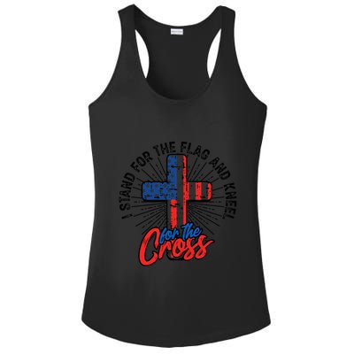 I Stand For The Flag And Kneel For The Cross Gift Equal Rights Gift Ladies PosiCharge Competitor Racerback Tank