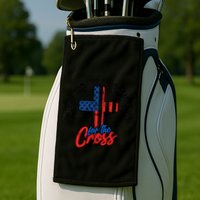 I Stand For The Flag And Kneel For The Cross Gift Equal Rights Gift Golf Towel