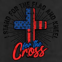 I Stand For The Flag And Kneel For The Cross Gift Equal Rights Gift Golf Towel