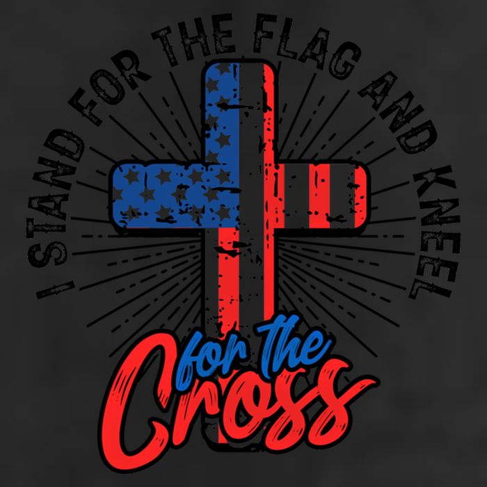 I Stand For The Flag And Kneel For The Cross Gift Equal Rights Gift Golf Towel