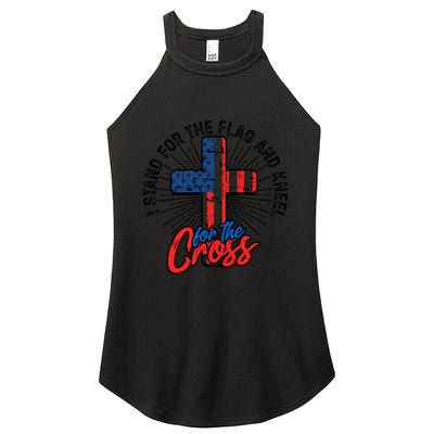 I Stand For The Flag And Kneel For The Cross Gift Equal Rights Gift Women's Perfect Tri Rocker Tank