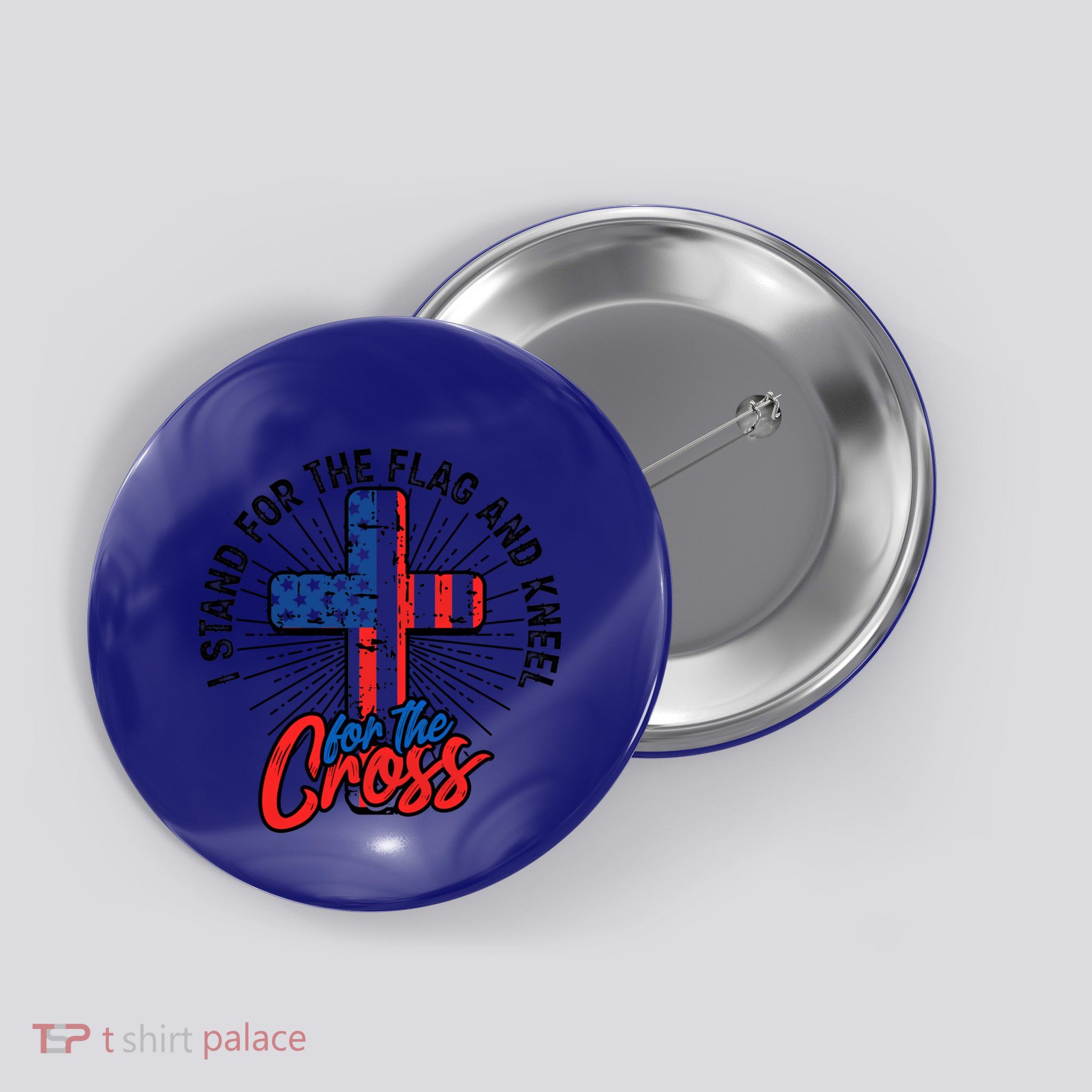 I Stand For The Flag And Kneel For The Cross Gift Equal Rights Gift Button