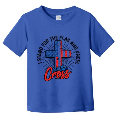I Stand For The Flag And Kneel For The Cross Gift Equal Rights Gift Toddler T-Shirt