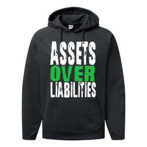 Investor Stocks Flipping Houses Assets Over Liabilities Performance Fleece Hoodie